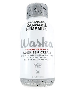 waska cookies and cream cannabis milk 1
